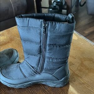 Women's Black Winter Snow Boots